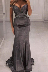 New Year Evening Dresses Long Glitter