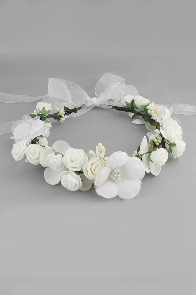 Plastic Flower Special Occasion Flower-Girl's-Headwear Pearls Headpiece