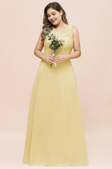 Plus Size Floral A-line Bridesmaid Dress Sleeveless Evening Maxi Dress for Girls Women