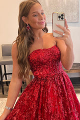 Royal Blue Long Prom Dress with Appliques