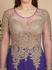 Sexy Lace Appliques Long Sleeves Mermaid Prom Dresses