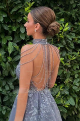 Silver Cocktail Dresses Lace Short Prom Dresses