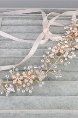 Stunning Alloy &Imitation Pearls Headbands Rhinestone Headpiece