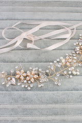 Stunning Alloy &Imitation Pearls Headbands Rhinestone Headpiece