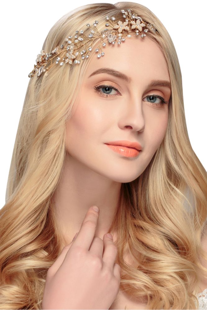 Stunning Alloy &Imitation Pearls Headbands Rhinestone Headpiece