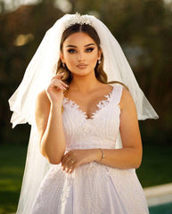 Trendy Floor Length Sweetheart Traps Sleeveless A-Line Satin Wedding Dress with Beads