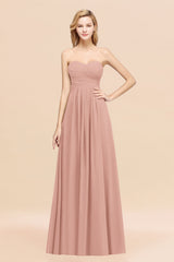 Vintage Sweetheart Long Grape Affordable Bridesmaid dresses