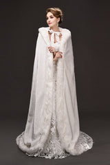 Warm Luxury Tulle Ivory Sleeveless Casual Cathedral Wedding Wraps