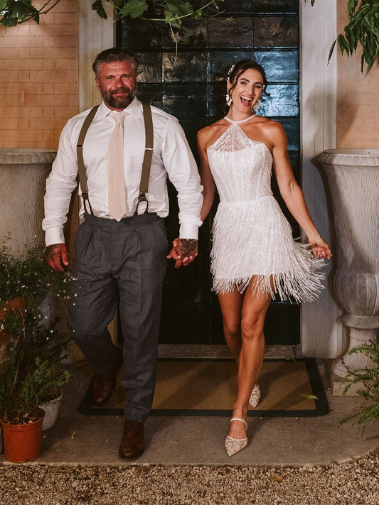 Short & Long Wedding Dress