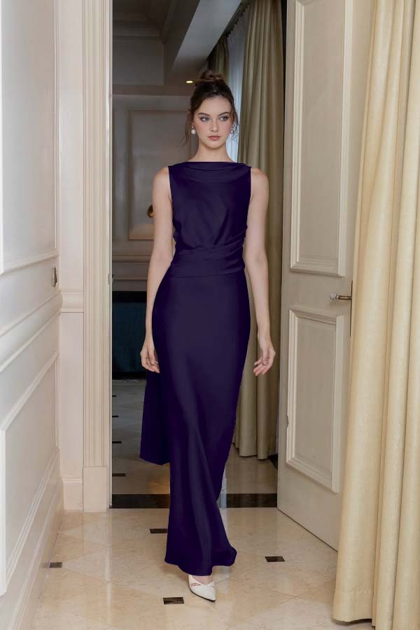 婢跺秴鍩桹ne Shoulder Long Sleeve Long High Split Formal Dress With Beading