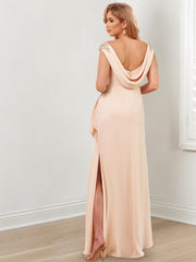 Sheath Column V Neck Floor Length Mother Of The Bride Dresses