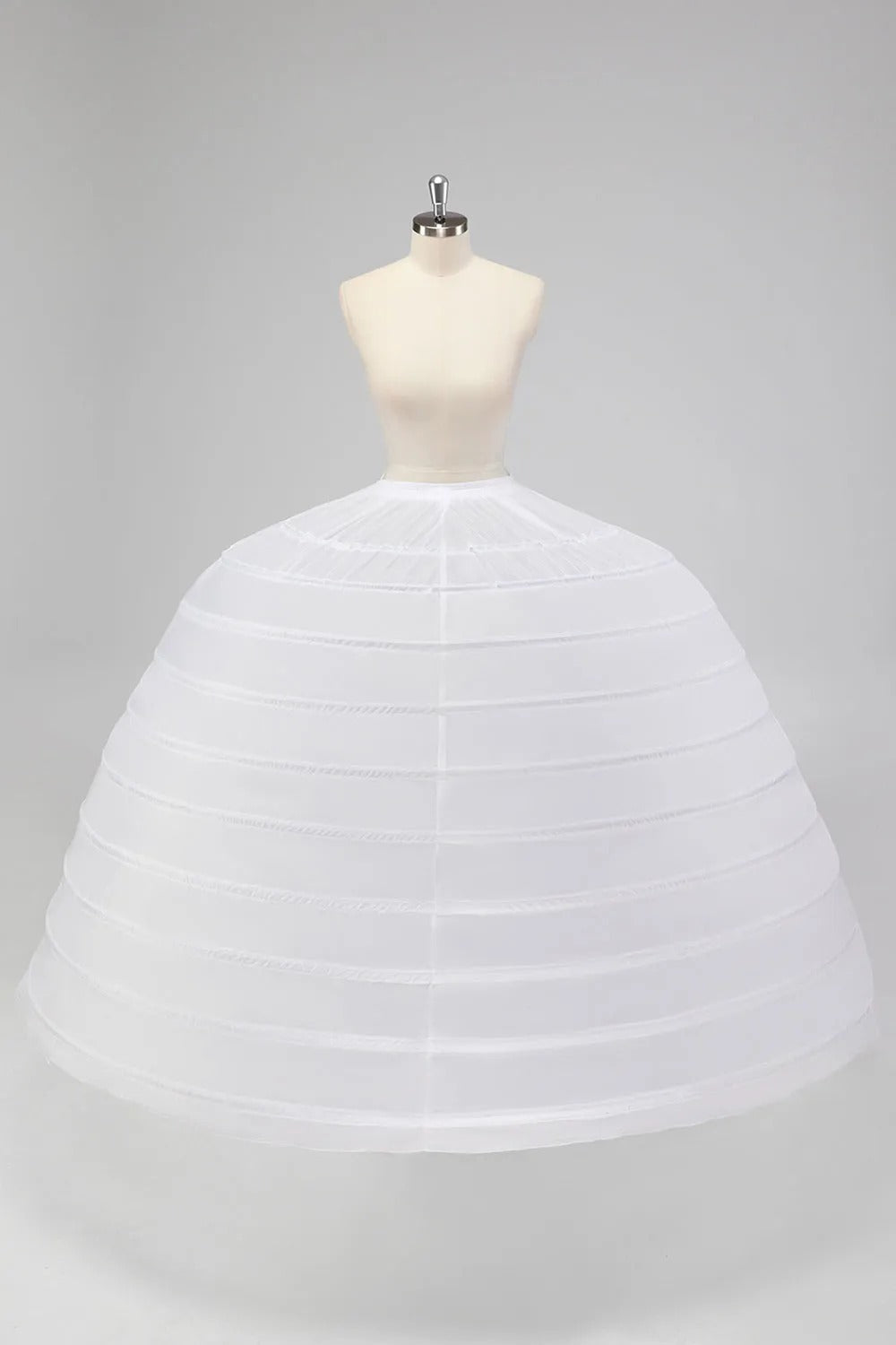 10 Hoop Tulle Ball Gown Petticoat Floor Length Crinoline Underskirt for Quinceanera Dress