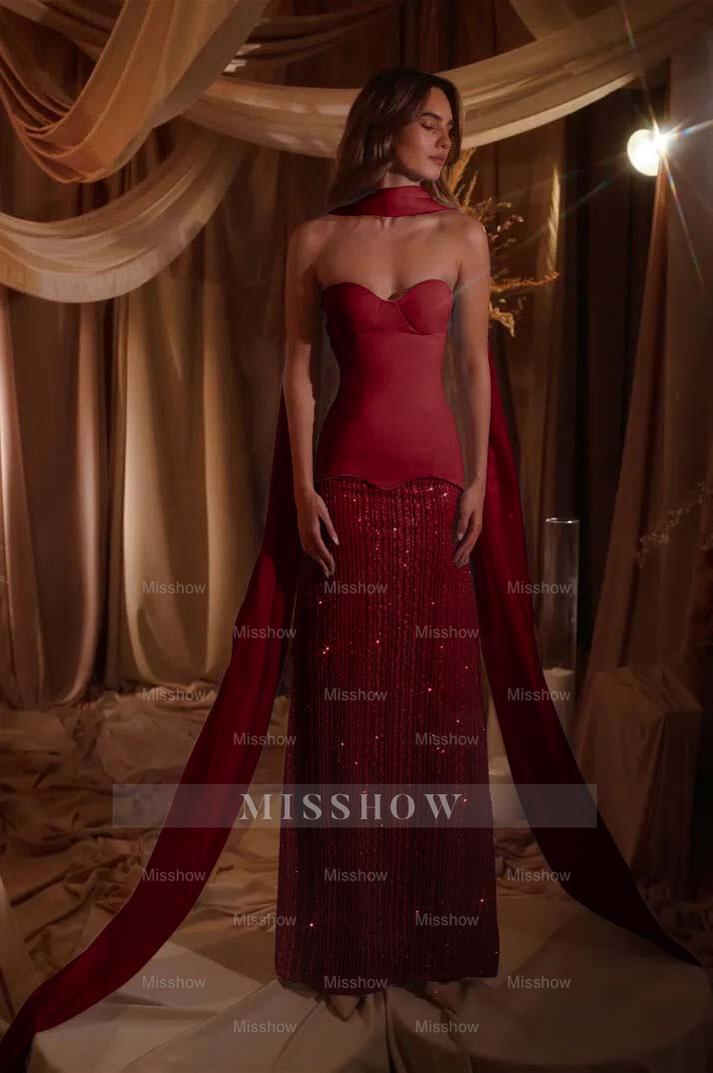 Sweetheart Strapless Sleeveless Long Formal Dress With Beading