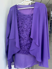 Chiffon Long Sleeves Plus Size Mother Of The Bride Pantsuits With Jacket