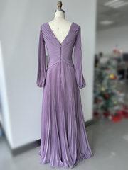 A Line Princess V Neck Plus Size Mother Of The Bride Dresses With Ruched
