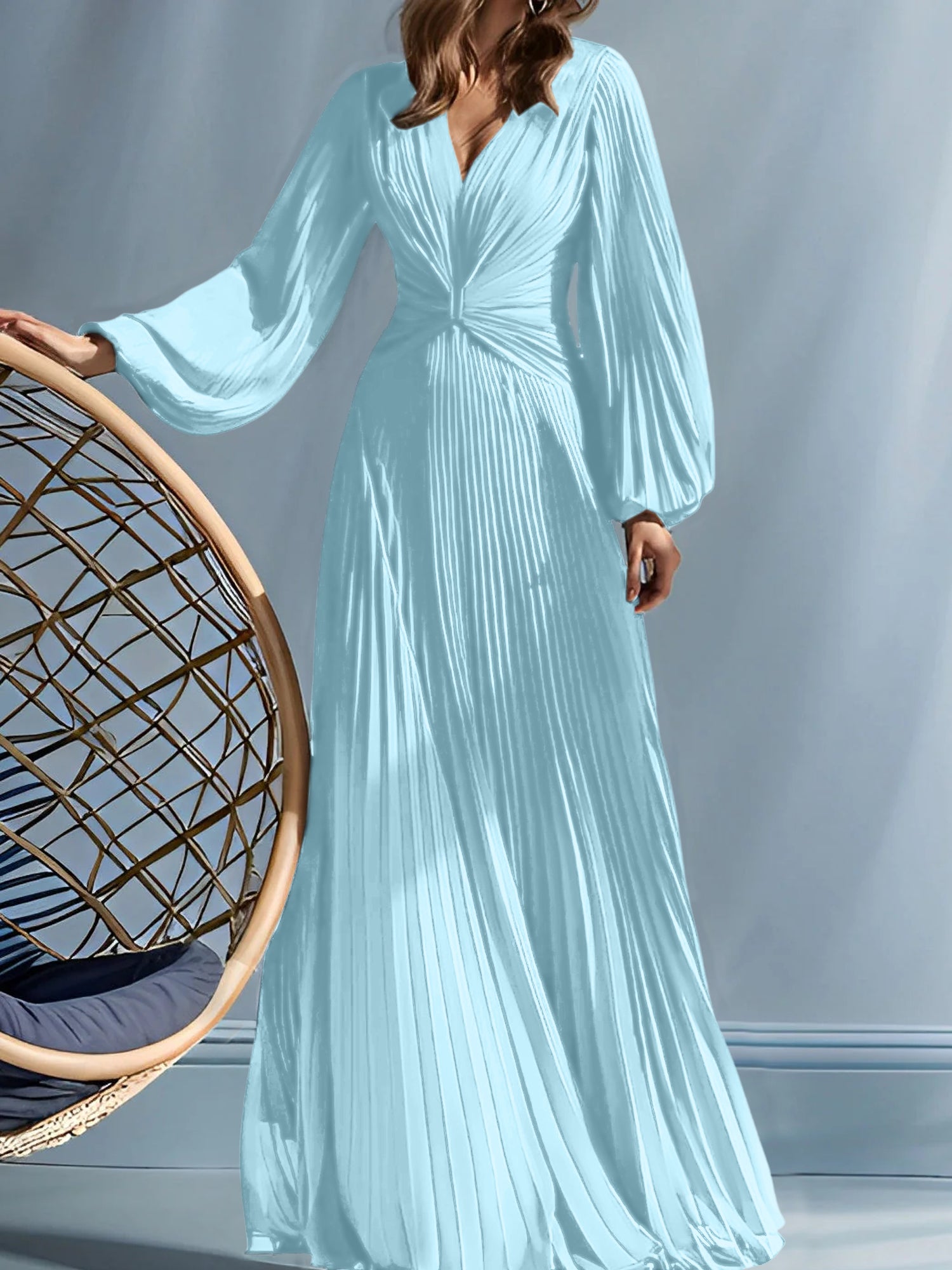 A Line Princess V Neck Mother Of The Bride Dresses With Ruched