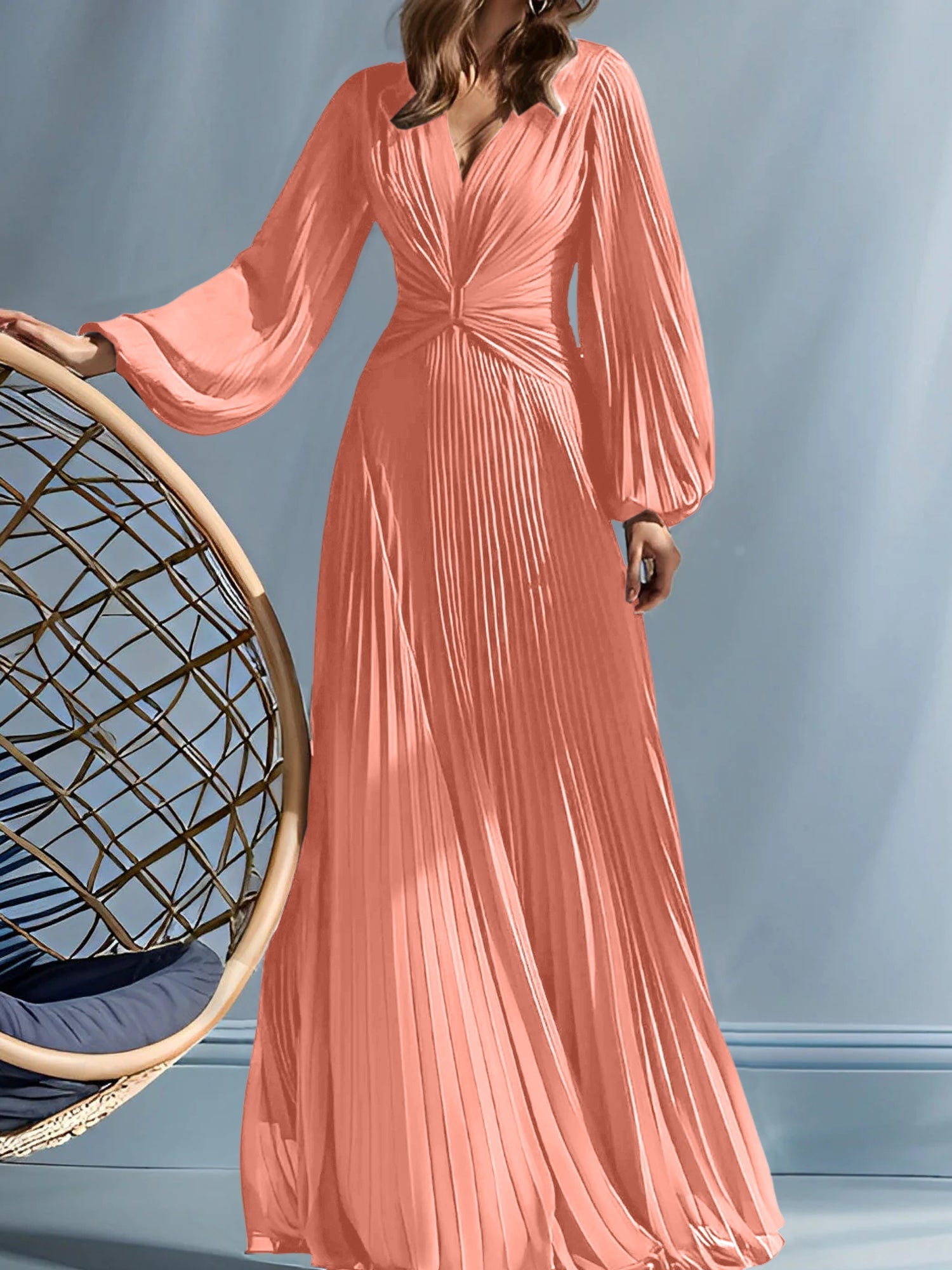 A Line Princess V Neck Mother Of The Bride Dresses With Ruched