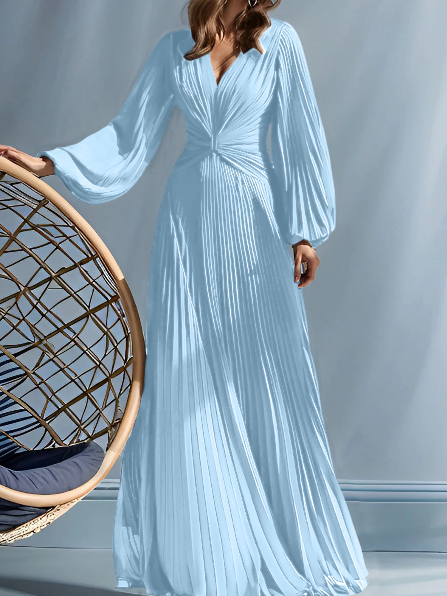A Line Princess V Neck Mother Of The Bride Dresses With Ruched