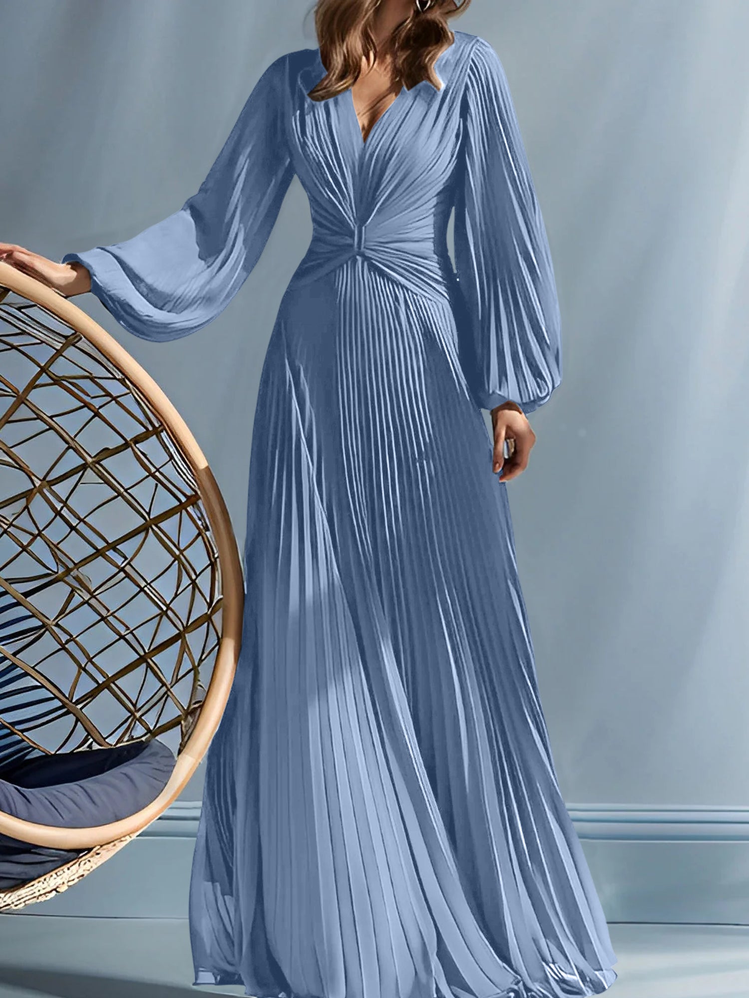A Line Princess V Neck Mother Of The Bride Dresses With Ruched