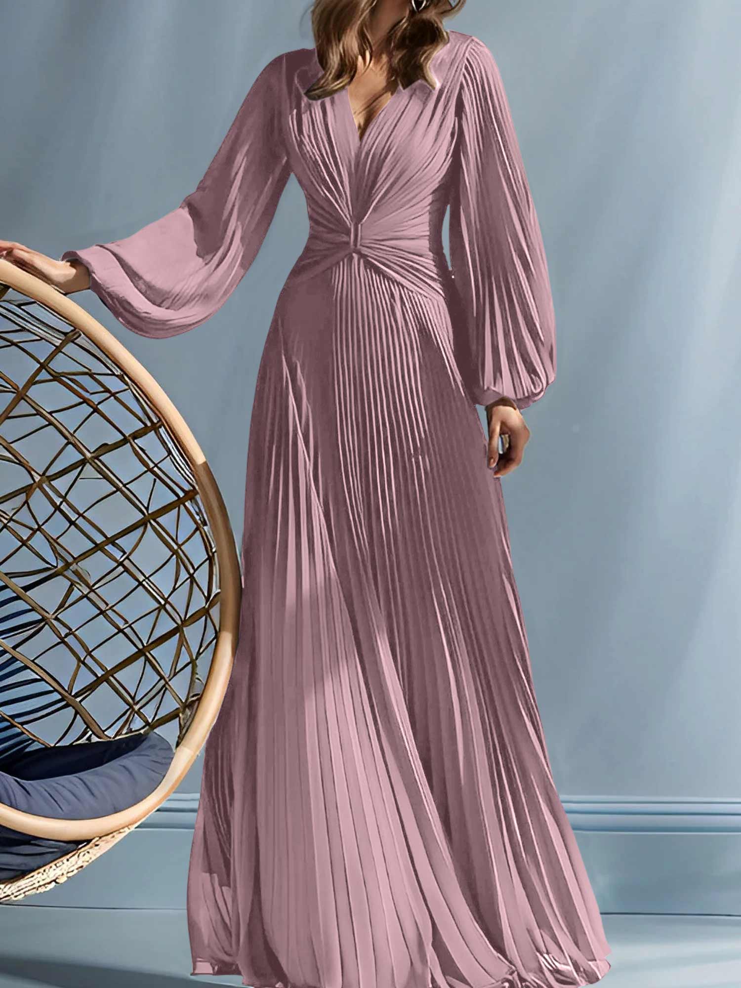 A Line Princess V Neck Mother Of The Bride Dresses With Ruched