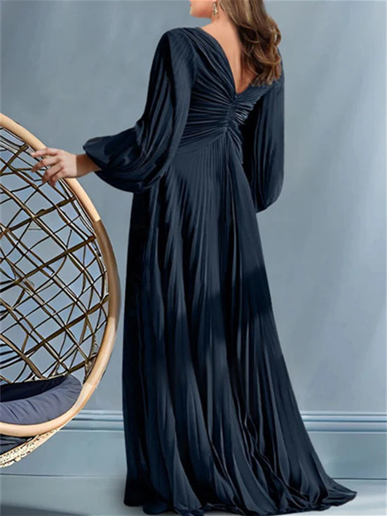 A Line Princess V Neck Plus Size Mother Of The Bride Dresses With Ruched