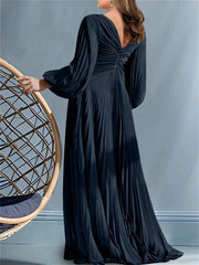 A Line Princess V Neck Plus Size Mother Of The Bride Dresses With Ruched
