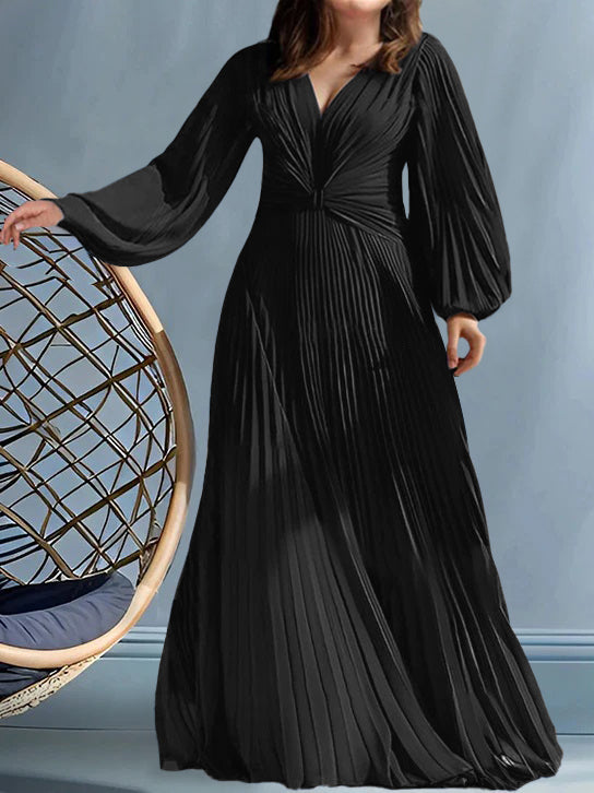 A Line Princess V Neck Plus Size Mother Of The Bride Dresses With Ruched