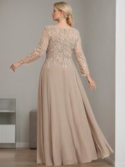 A Line Princess V Neck 3 4 Length Sleeves Floor Length Plus Size Mother Of The Bride Dresses With Sequins