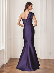 Trumpet Mermaid One Shoulder Sleeveless Floor Length Mother Of The Bride Dresses