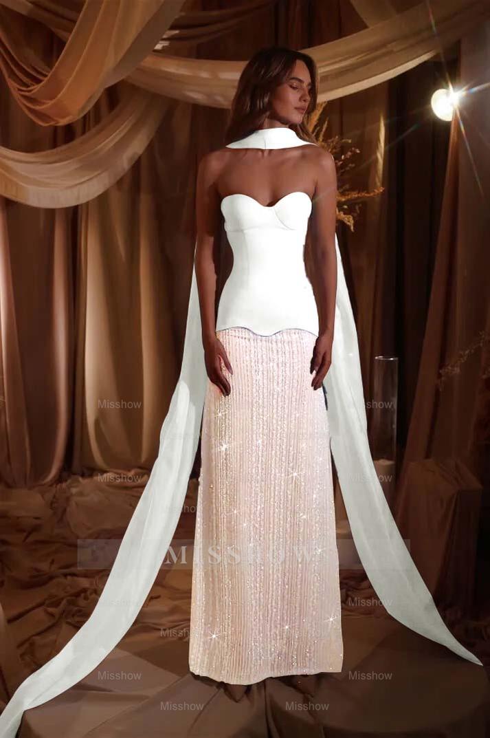 Sweetheart Strapless Sleeveless Long Formal Dress With Beading