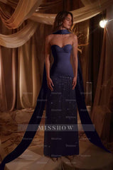 Sweetheart Strapless Sleeveless Long Formal Dress With Beading