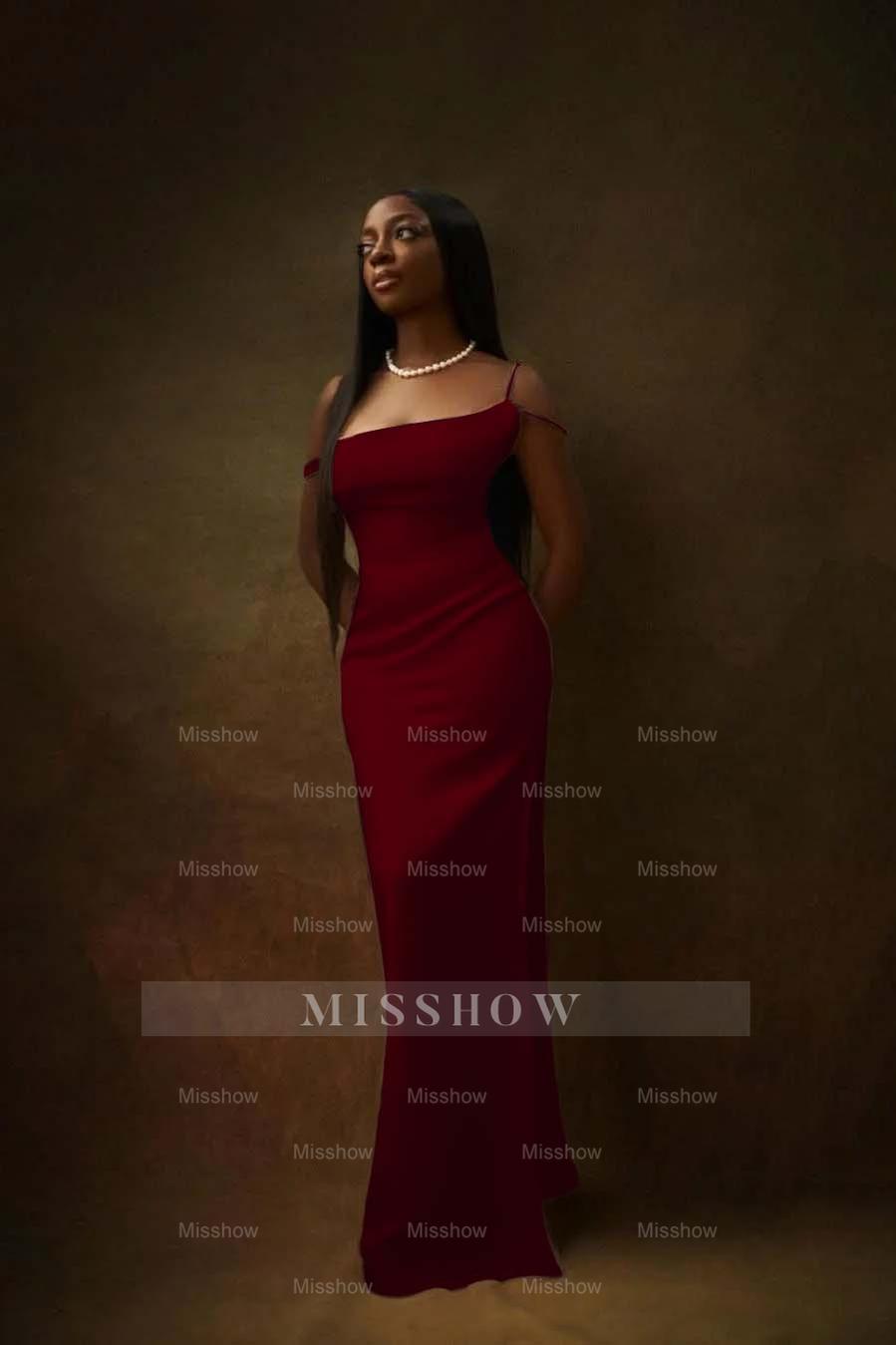 One Shoulder Sleeveless Split Long Formal Dress With Pleated Beading