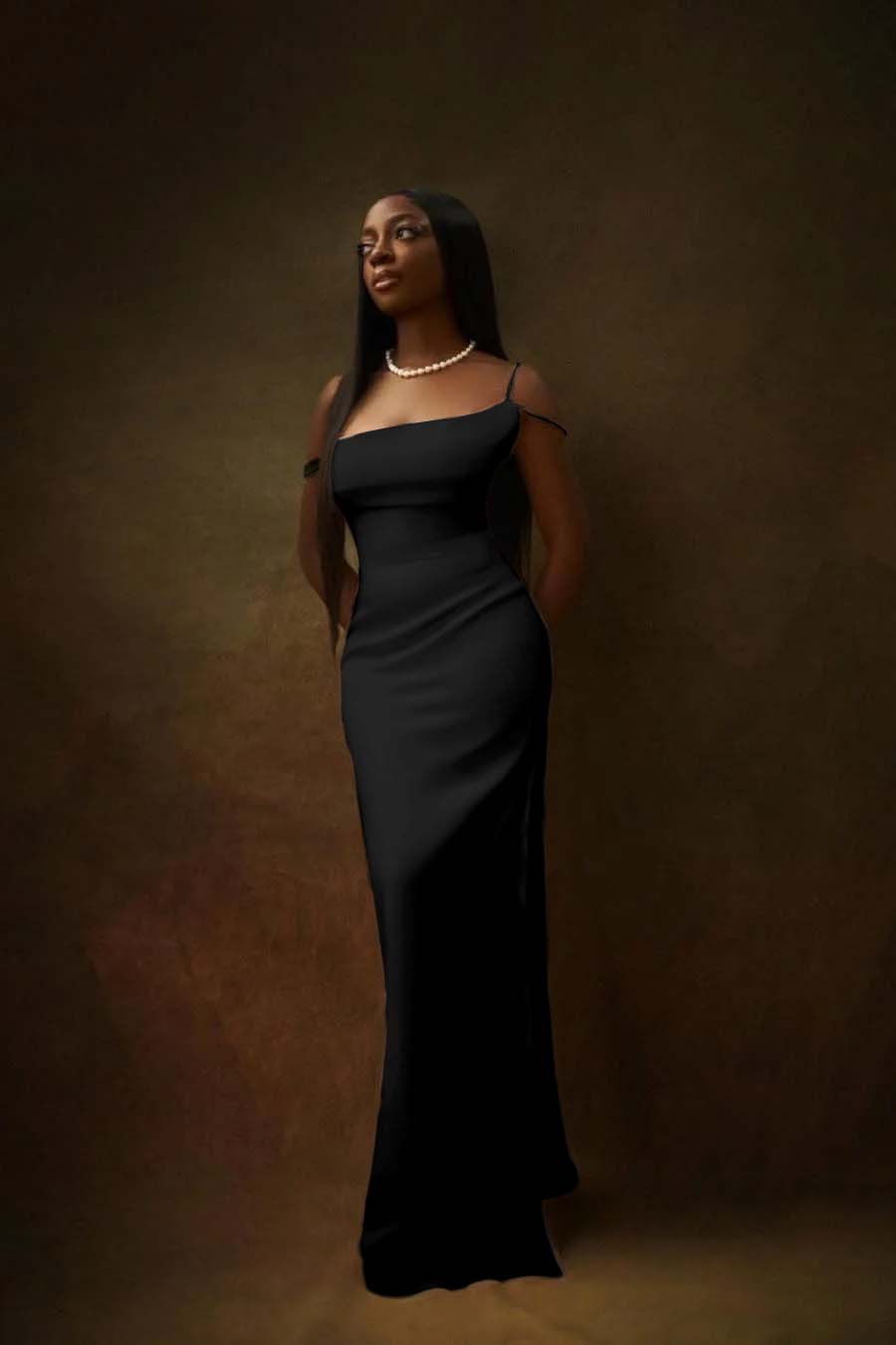 One Shoulder Sleeveless Split Long Formal Dress With Pleated Beading