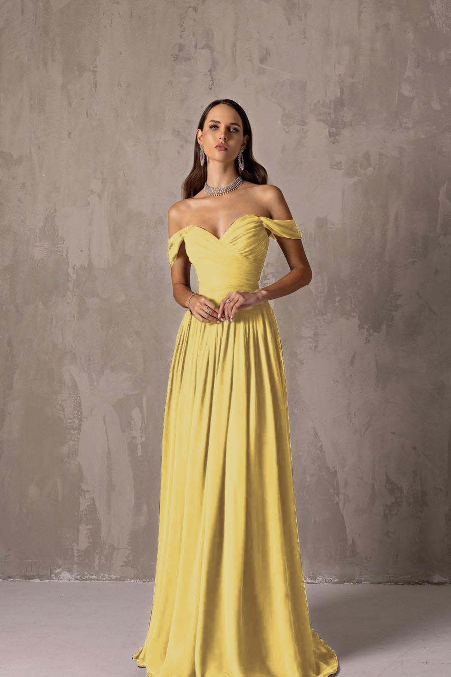 Off the Shoulder Strapless Sleeveless Long Formal Dress With Ruffles