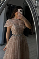 Off the Shoulder Strapless Sleeveless Long Formal Dress With Beading