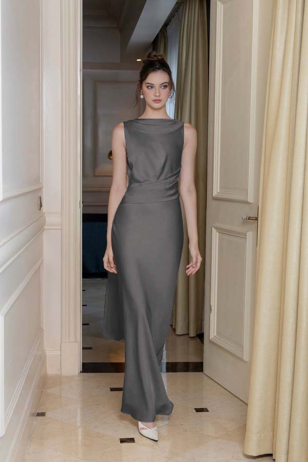 婢跺秴鍩桹ne Shoulder Long Sleeve Long High Split Formal Dress With Beading