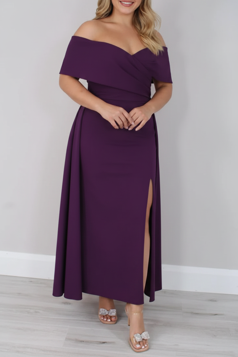 A-Line/Princess Off-the-Shoulder Ankle-Length Mother of the Bride Dresses