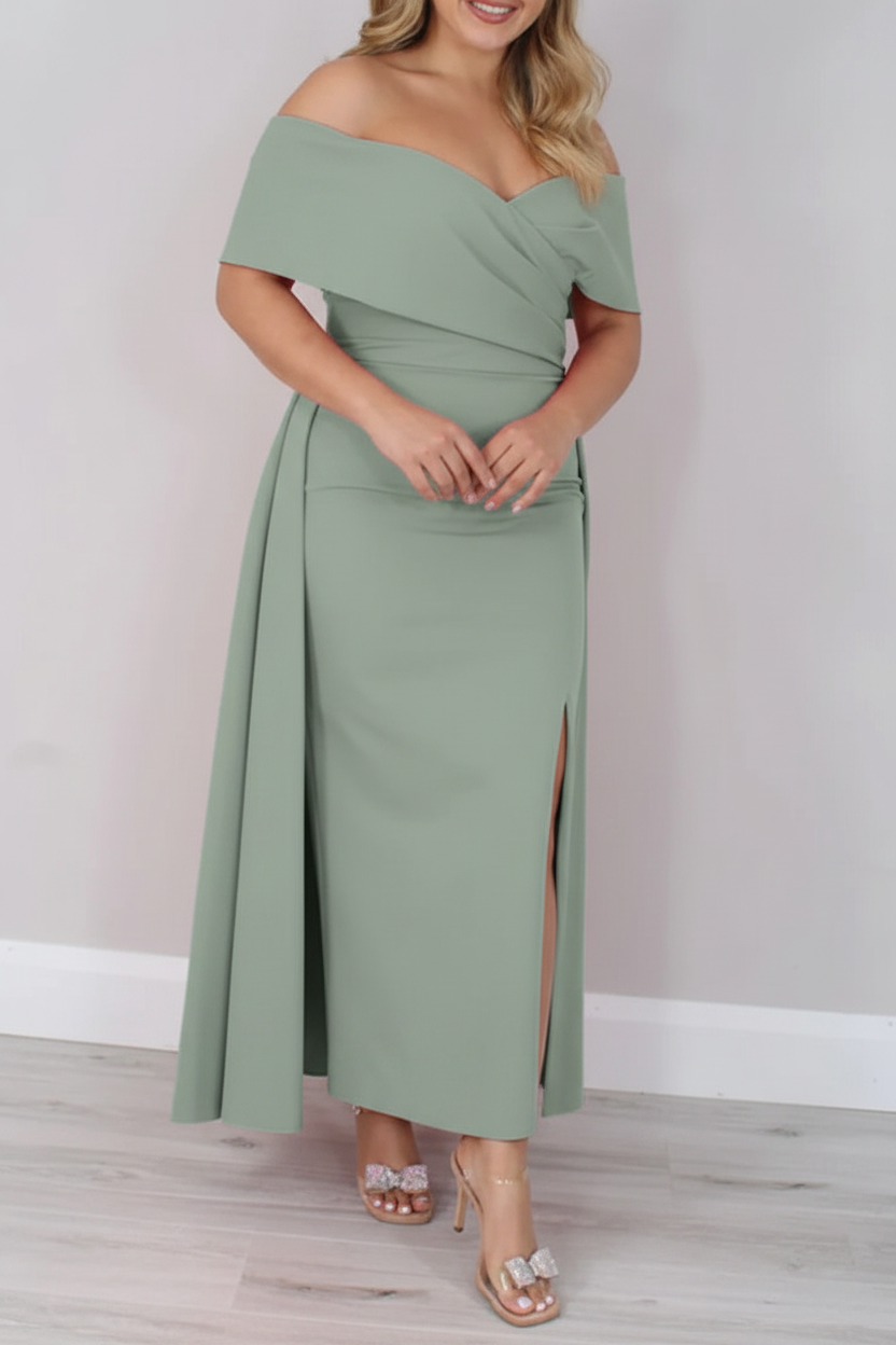 A-Line/Princess Off-the-Shoulder Ankle-Length Mother of the Bride Dresses