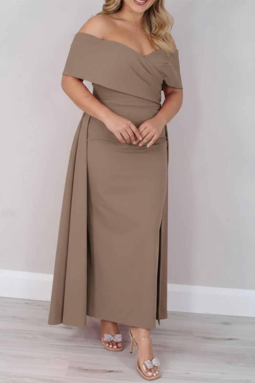 A-Line/Princess Off-the-Shoulder Ankle-Length Mother of the Bride Dresses
