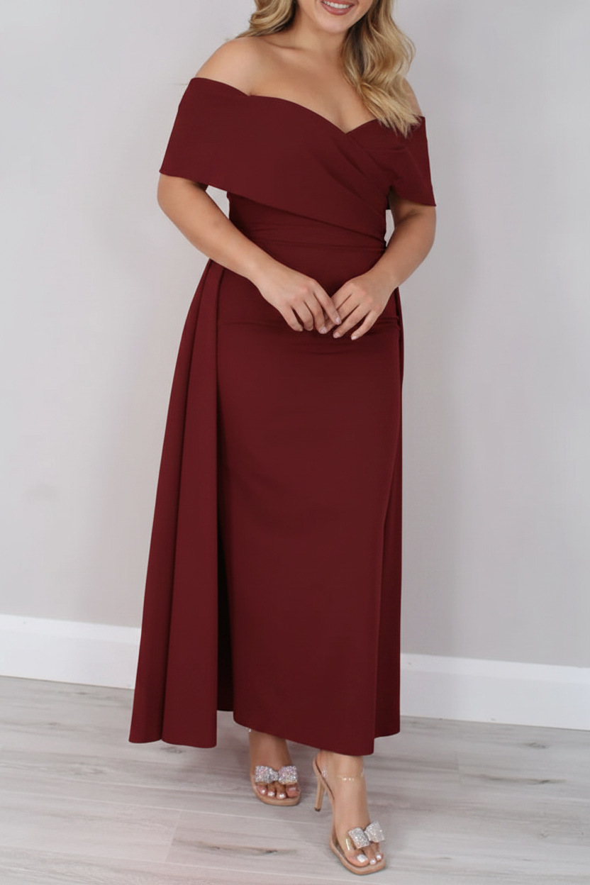 A-Line/Princess Off-the-Shoulder Ankle-Length Mother of the Bride Dresses