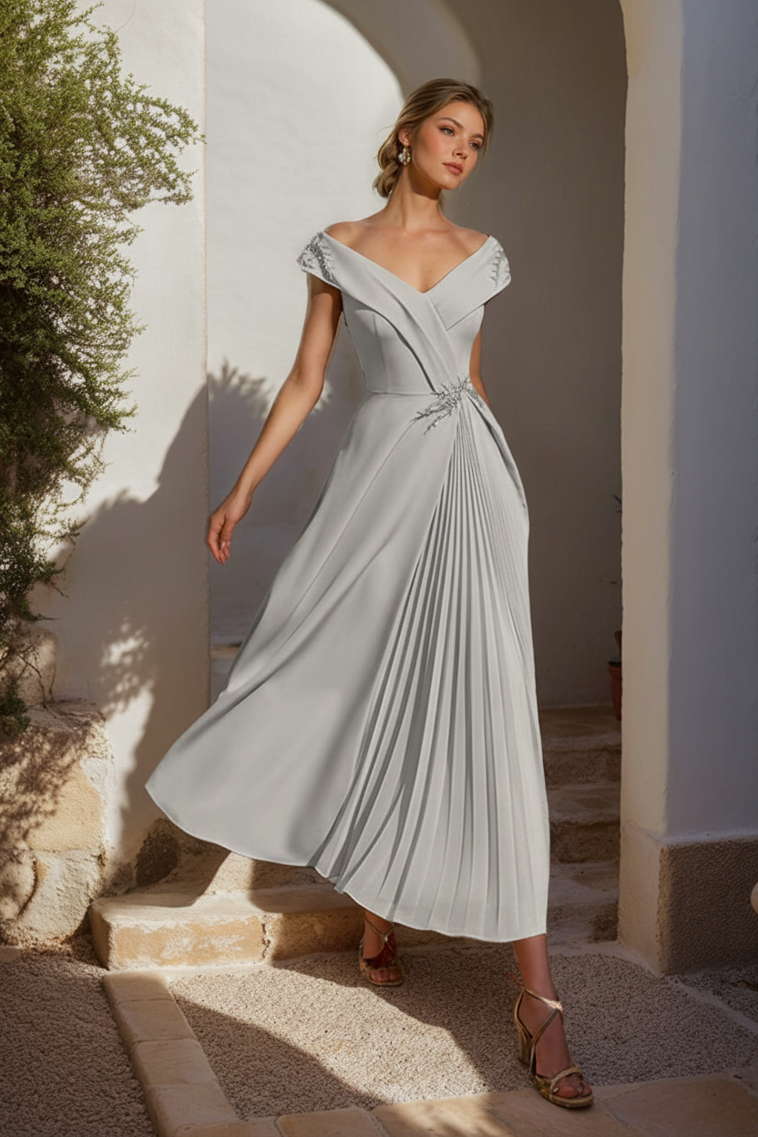 A-Line/Princess Off-the-Shoulder Sleeveless Mother of the Bride & Groom Dresses with Ruffles