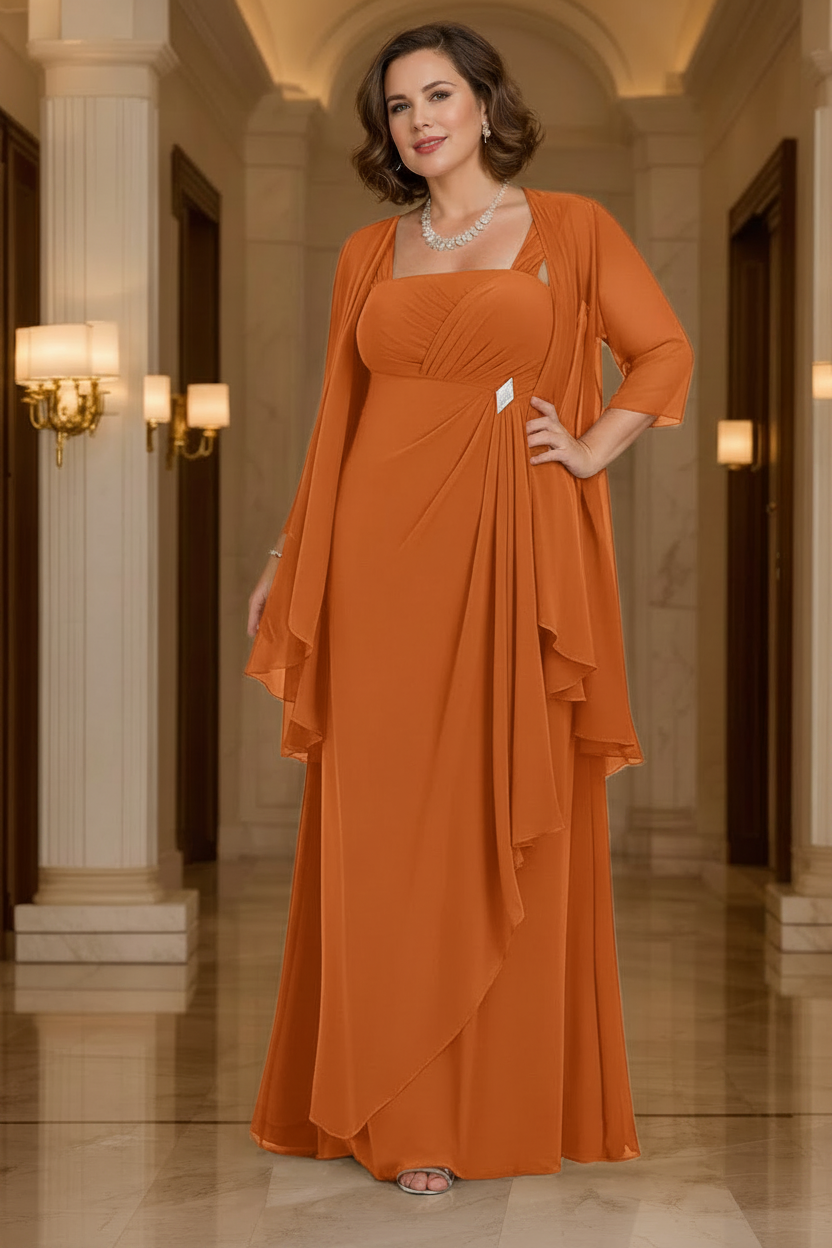 A-Line/Princess Spaghetti Straps Mother of the Bride Dresses with Jacket