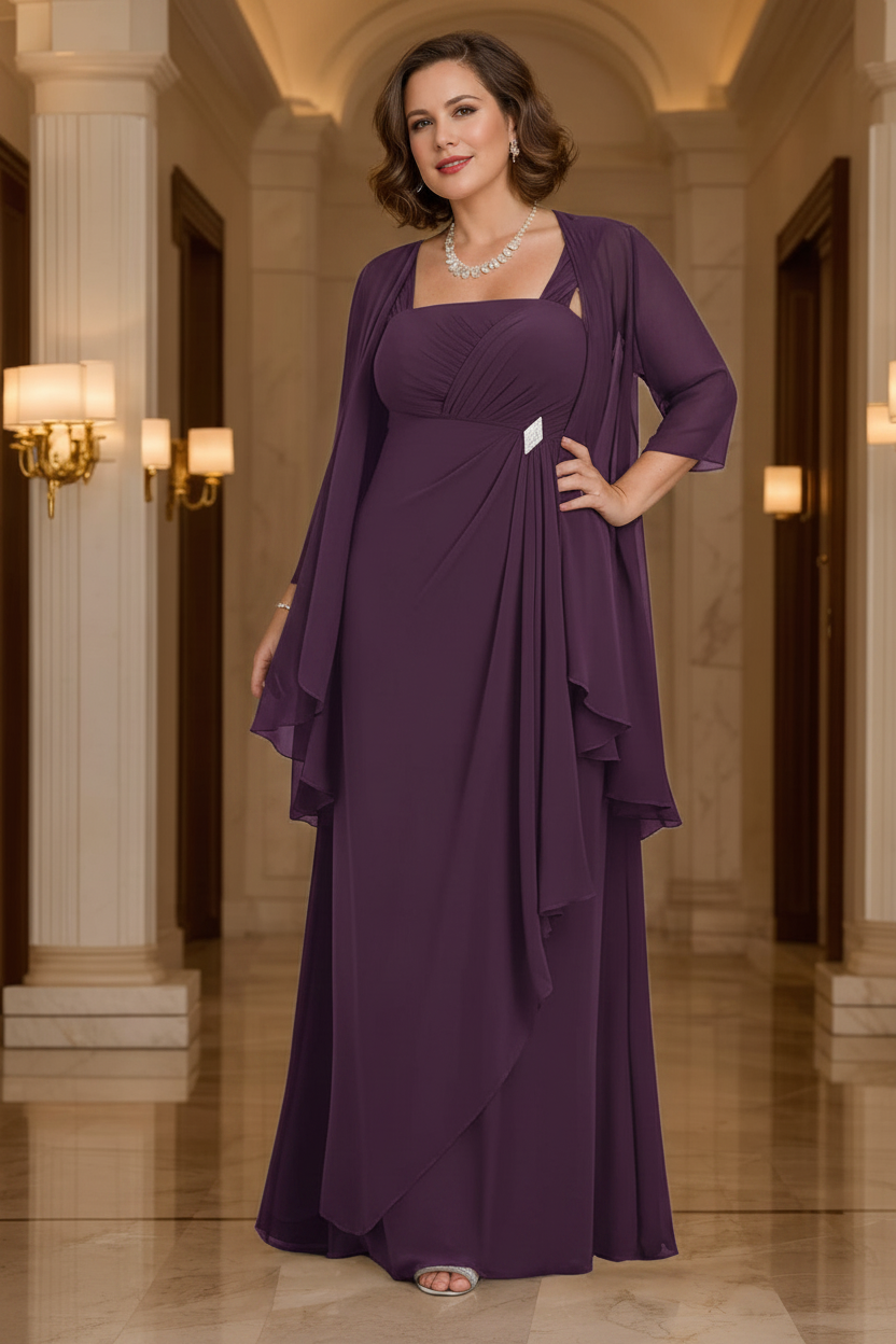 A-Line/Princess Spaghetti Straps Mother of the Bride Dresses with Jacket