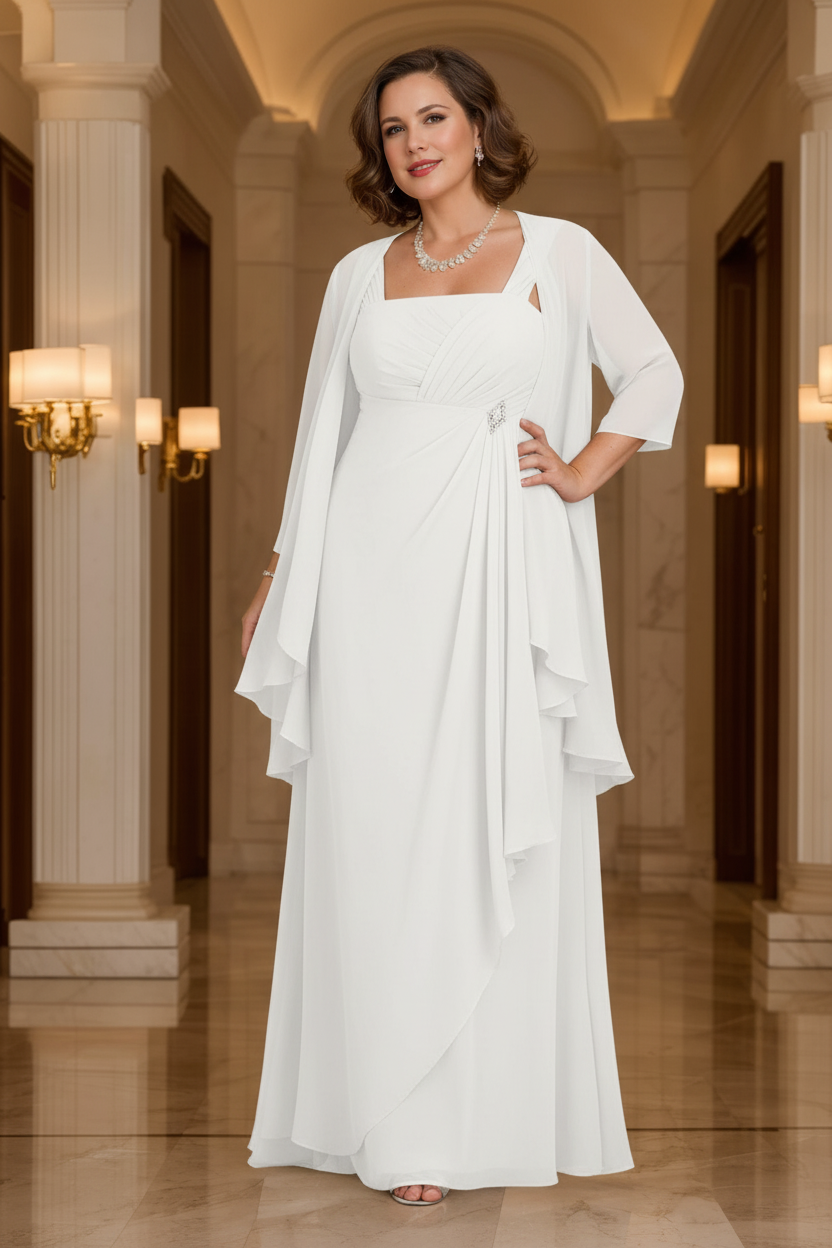 A-Line/Princess Spaghetti Straps Mother of the Bride Dresses with Jacket