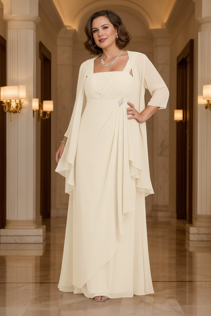 A-Line/Princess Spaghetti Straps Mother of the Bride Dresses with Jacket
