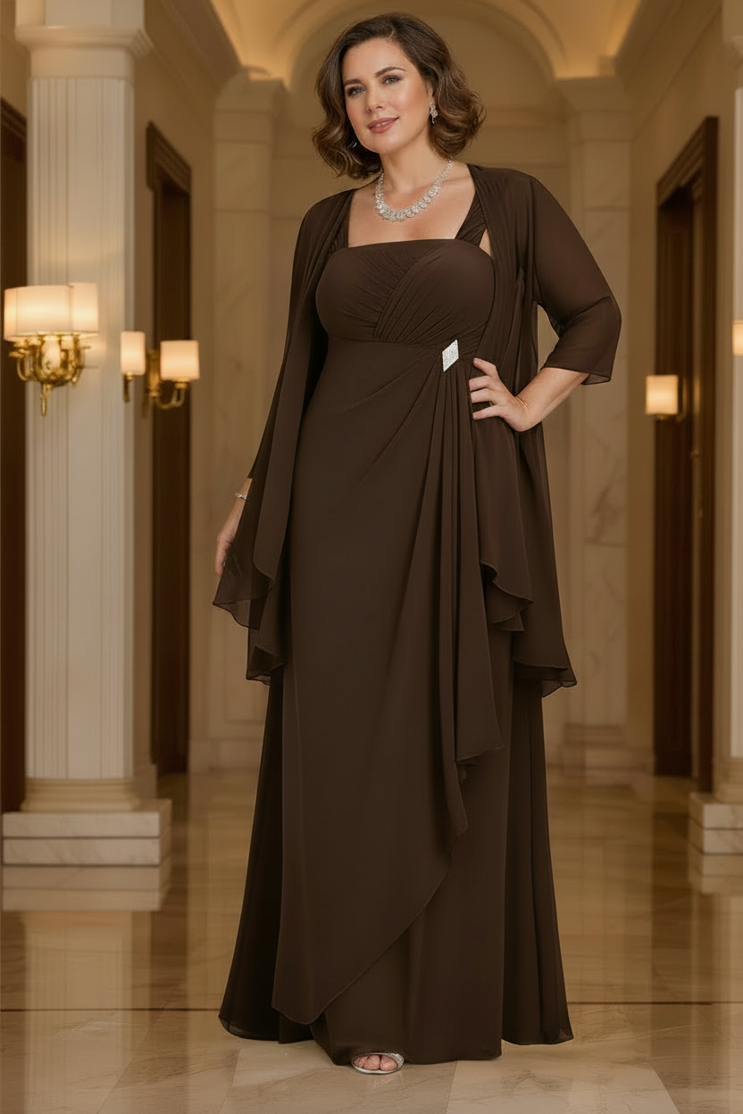 A-Line/Princess Spaghetti Straps Mother of the Bride Dresses with Jacket