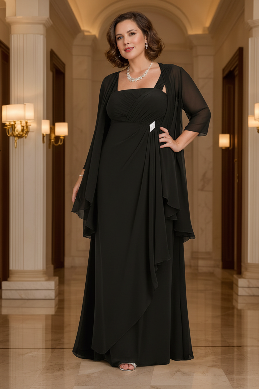 A-Line/Princess Spaghetti Straps Mother of the Bride Dresses with Jacket
