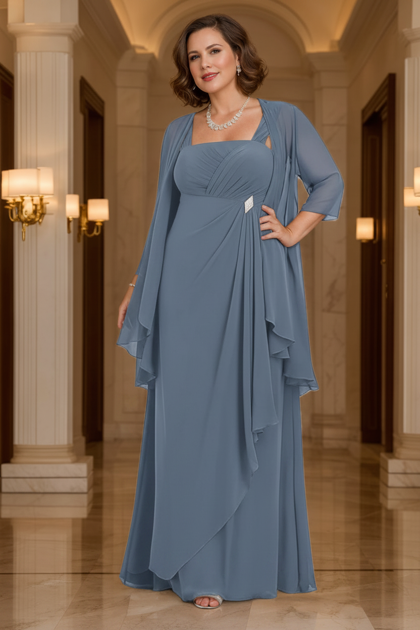 A-Line/Princess Spaghetti Straps Mother of the Bride Dresses with Jacket