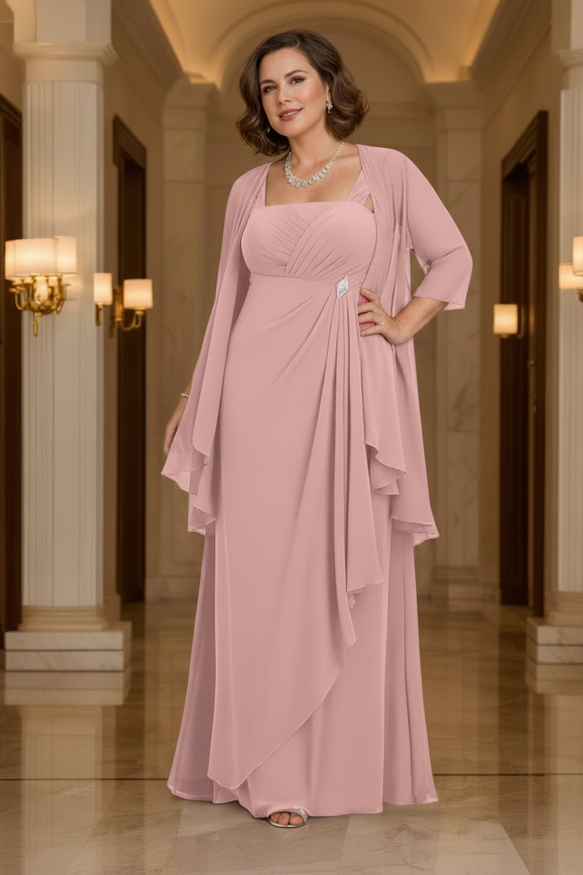 A-Line/Princess Spaghetti Straps Mother of the Bride Dresses with Jacket