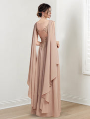 A-Line/Princess V-Neck Floor-Length Mother of the Bride Dresses